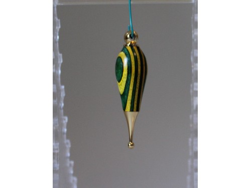 Christmas tree decoration green and yellow